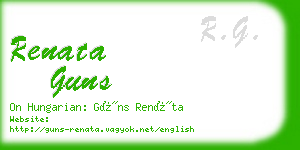 renata guns business card